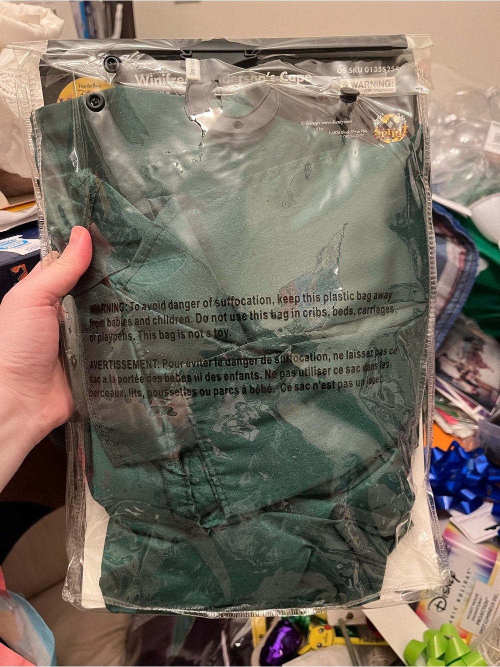 Disney Hocus Pocus Winifred Sanderson Dark Green Hooded Cape - Picture 2 of 2